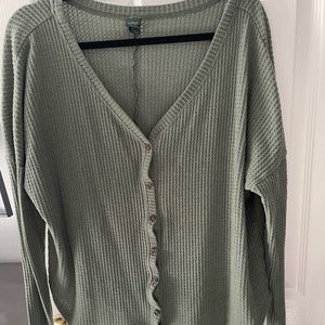 Long sleeve thermal cardigan